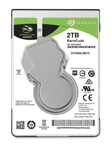SEAGATE Tvrdi disk ST2000LM015, 2 TB, 2,5", SATA, 128 MB